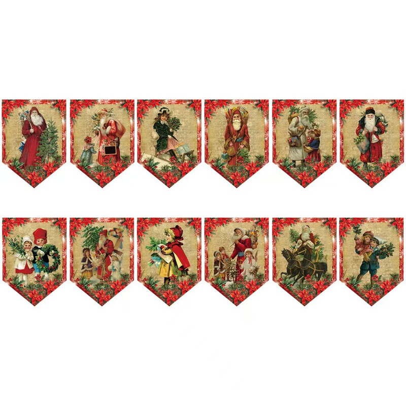 国境を越えた新しいクリスマス旗クリスマスバナークリスマスパーティークリスマス装飾レトロなクリスマスバナー|undefined