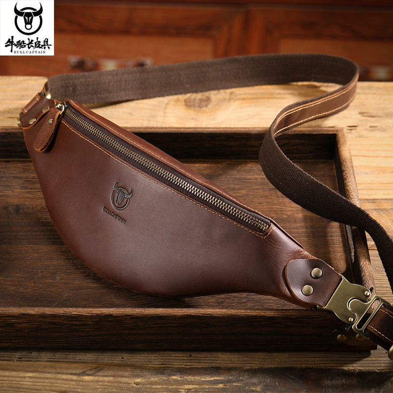 皮革潮流 belt bag кожаный трендовый поясная сумка, Amazon, европейский стиль, натуральная кожа