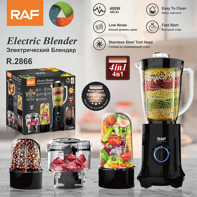 Raf European Standard Cross-Border Multifunctional Four-In-One Juicer, Household Food Processor, Meat Grinder, Grinder, Powder Grinder R2866