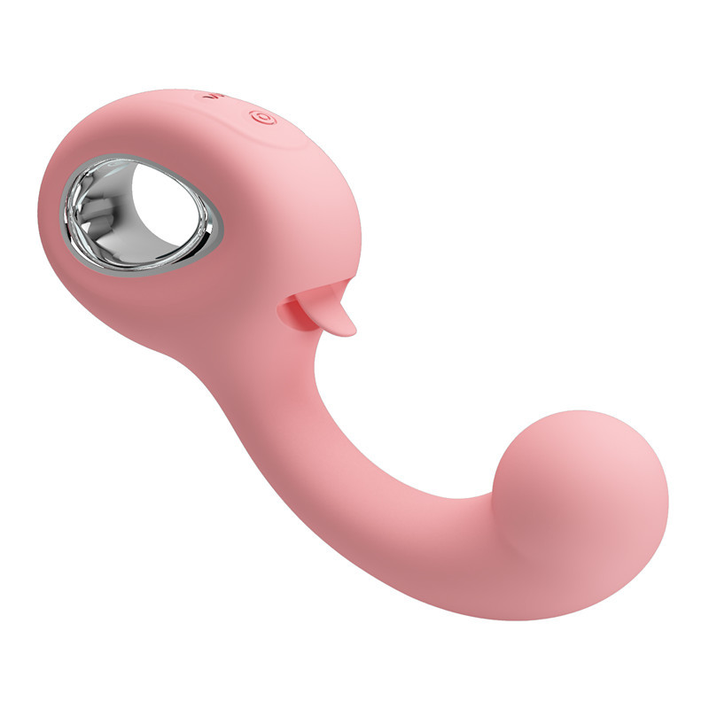 Vibrador Baile Realista com Gatilho de Dedo para Ponto G, Vibratório com Lambida de Língua, Recarregável, Produto Adulto Patila 300104_voghion.com