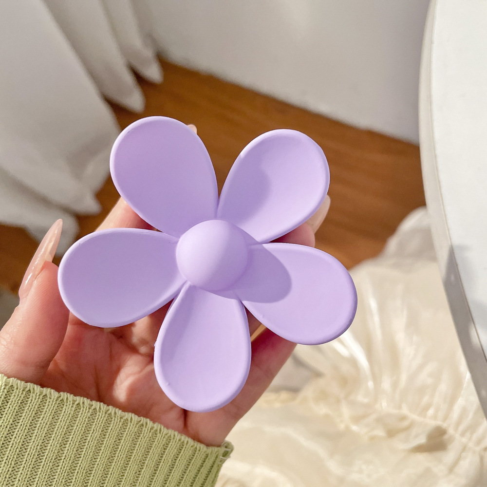 Clip de agarre grande de alta calidad para mujer 2025 primavera nuevo temperamento horquilla de pelo en la parte posterior de la cabeza clip de tiburón horquilla tocado