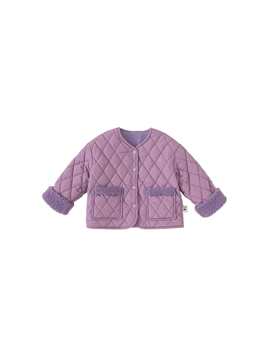 Youbao ropa para niños ropa para niños coreanos nuevos productos de invierno abrigo acolchado para niñas más chaqueta gruesa de terciopelo para niños DY23016