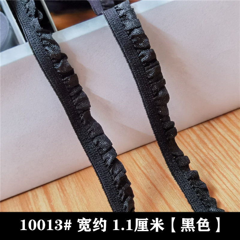 レースしわ弾性木耳アクセサリー DIY 生地服スカート裾ホームテキスタイル装飾弾性バンド|undefined