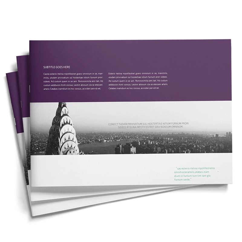 横版A4画册图册宣传书铜版纸骑马钉画册印刷教辅书籍目测册