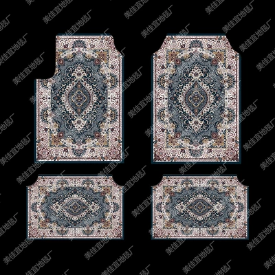 Universal Foot Pad — Wear-resistant Dirty-resistant Mat Special - ymx-new-car-floor-mats-5-3045cm-two-piece-set-for-rear-seat