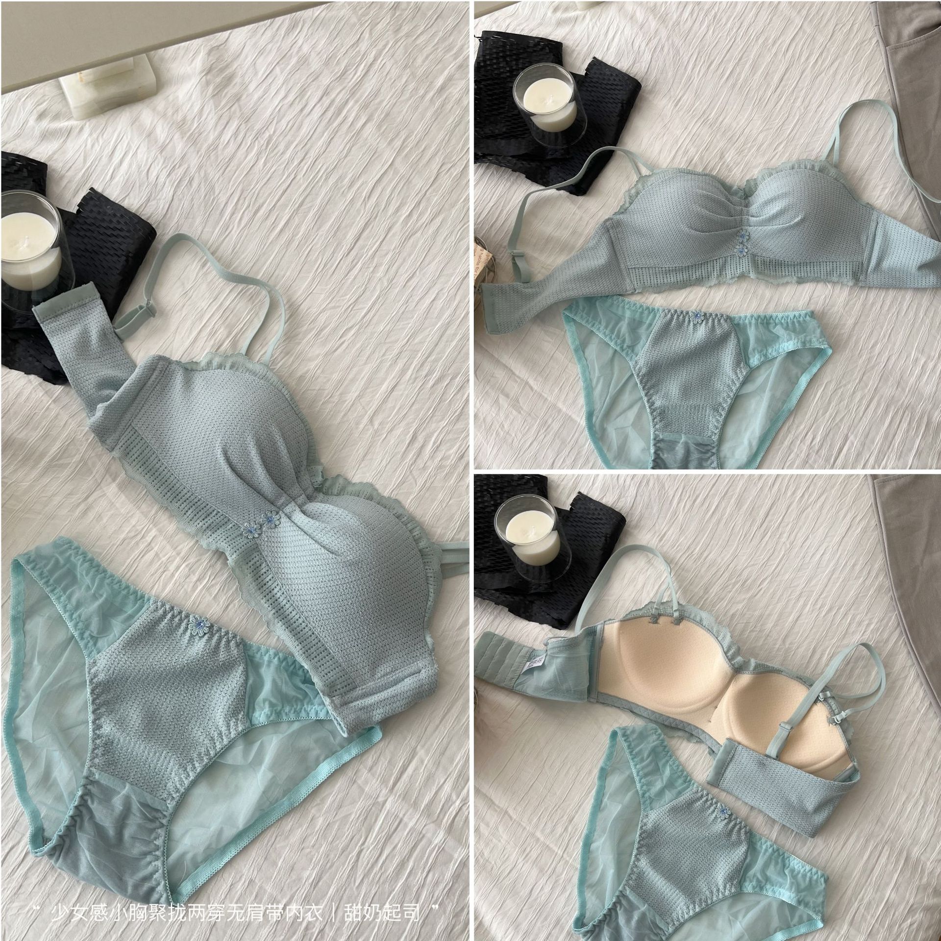 Ventas directas de fábrica comercio electrónico transfronterizo Sudeste de Asia Vietnam Tailandia damas dos sujetadores sin tirantes