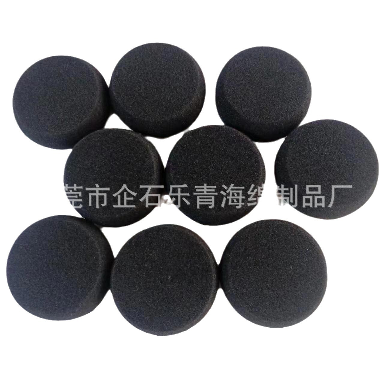 圆形打蜡海绵洗车抛光镀晶绵清洁海绵高密度压缩圆形打蜡小海绵擦