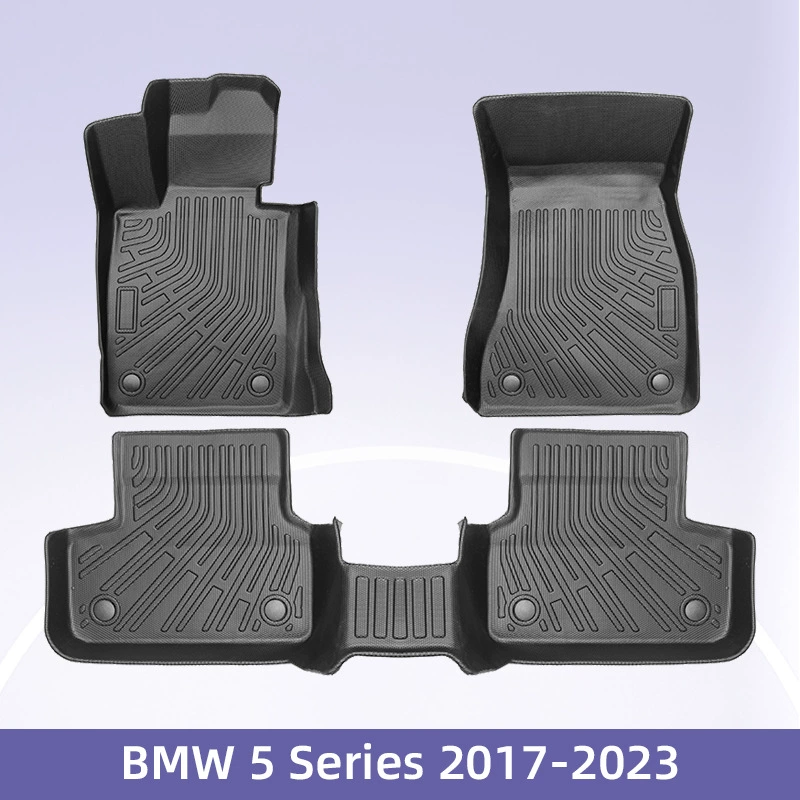 Подходит для BMW BMW5Series2017-2023 топлива 3D всепогодный материал TPE ножки коврик багажник коврик