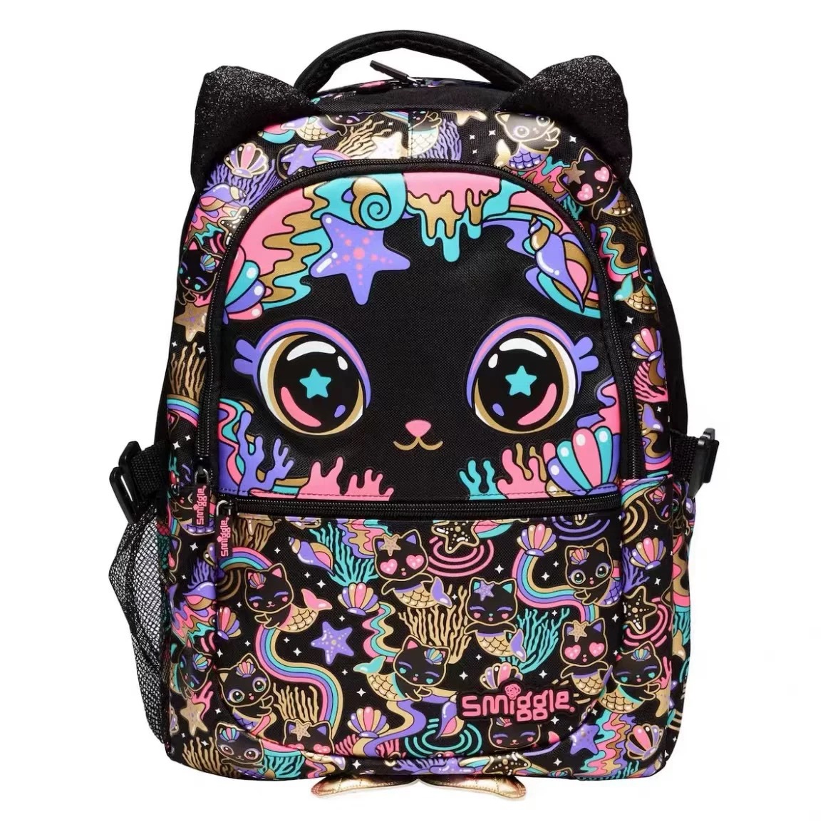 Smiggle grande kt Stitch mochila de gran capacidad de descompresión de doble hombro de dibujos animados