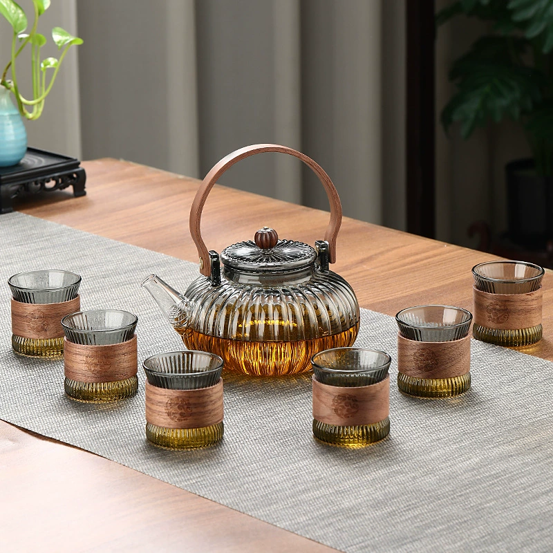 Glass flavored tea, teapot, tea cup, tea set, wholesale, increased thickness