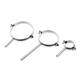 Factory 304 flat tail stainless steel pipe clamp pvc water supply and drainage pipe lengthened straight stainless steel pipe clamp pipe hoop wholesale