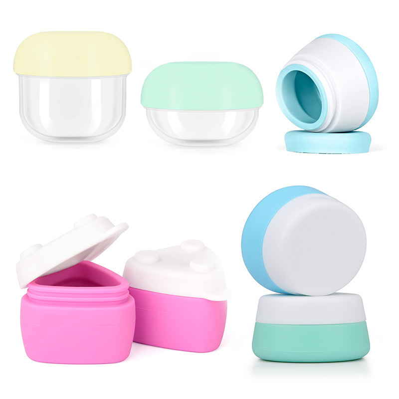 Silicone packaging box pharmaceutical cosmetics plastic box transparent PP storage box travel cream cream lotion box customization