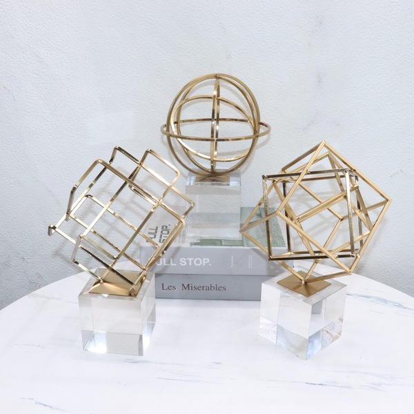 Golden geometric creative decorations for home use for living room…