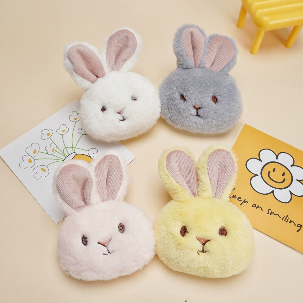 Милый мультфильм плюшевый кролик кукла diy брошь шарф обувь шапка аксессуары для одежды сумка подвеска