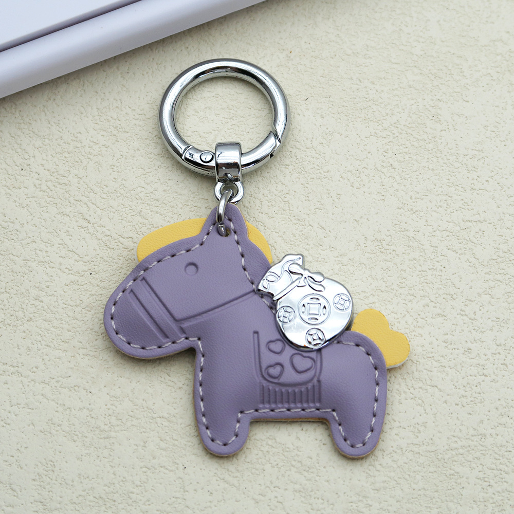 Creative keychain, cartoon pony, pendant