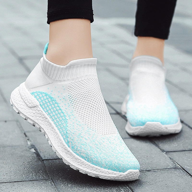 Гонконг повседневная спортивная обувь мама женская летняя новая модель подлинная летающая сетка