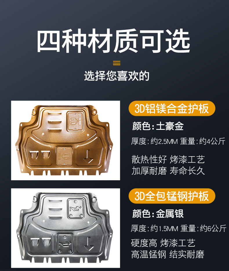 10-21 Buick Enclave engine underbody guard plate modified to 15/18 new Enclave GT chassis guard plate armor