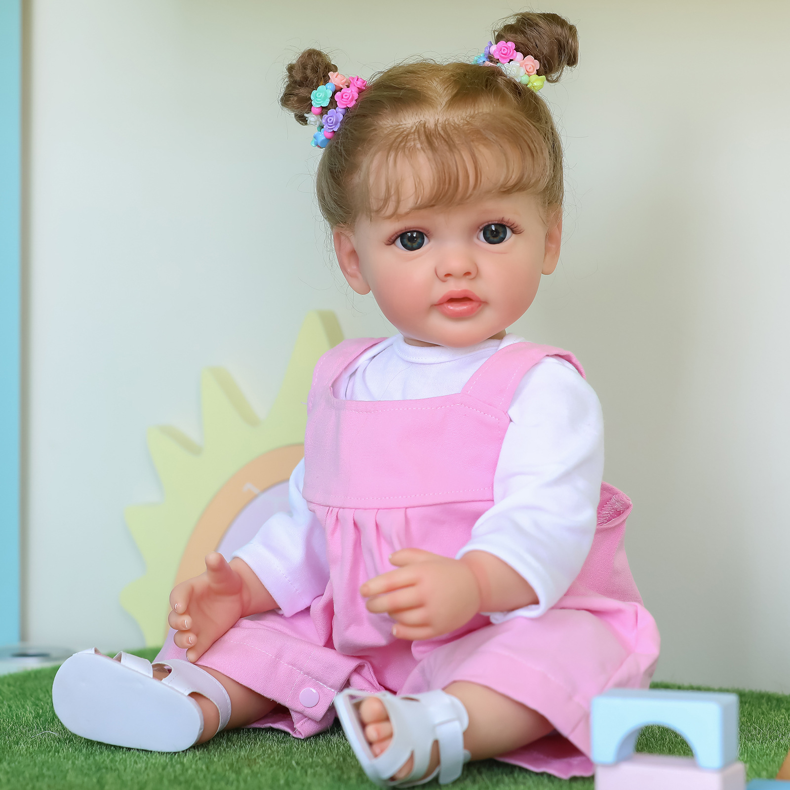 Muñeca Reborn de Silicona de Alta Gama NPK, Versión 3D con Vasos Sanguíneos Visibles, 55 cm, Envío Directo Internacional