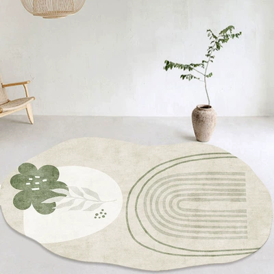 Avtomobil döşəmə paspasları – table, bedroom, and bedside decoration - irregular-shaped-imitation-cashmere-03-4060cmimitation-cashmere-with-non-slip-plastic-bottom