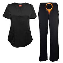 A 14932 Casual Loose Fit Medical Scrub Set ����ϴ���� ��