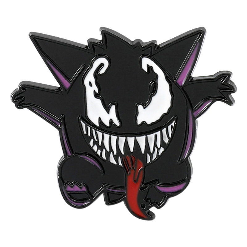 Lindo divertido personalidad creativa magia bebé metal insignia Bao Ke menggeng fantasma veneno monstruo broche accesorios de moda