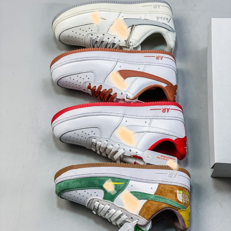 Air Force 1'07 Low Graffiti Low-Top Versatile Sports Sneakers White Shoes