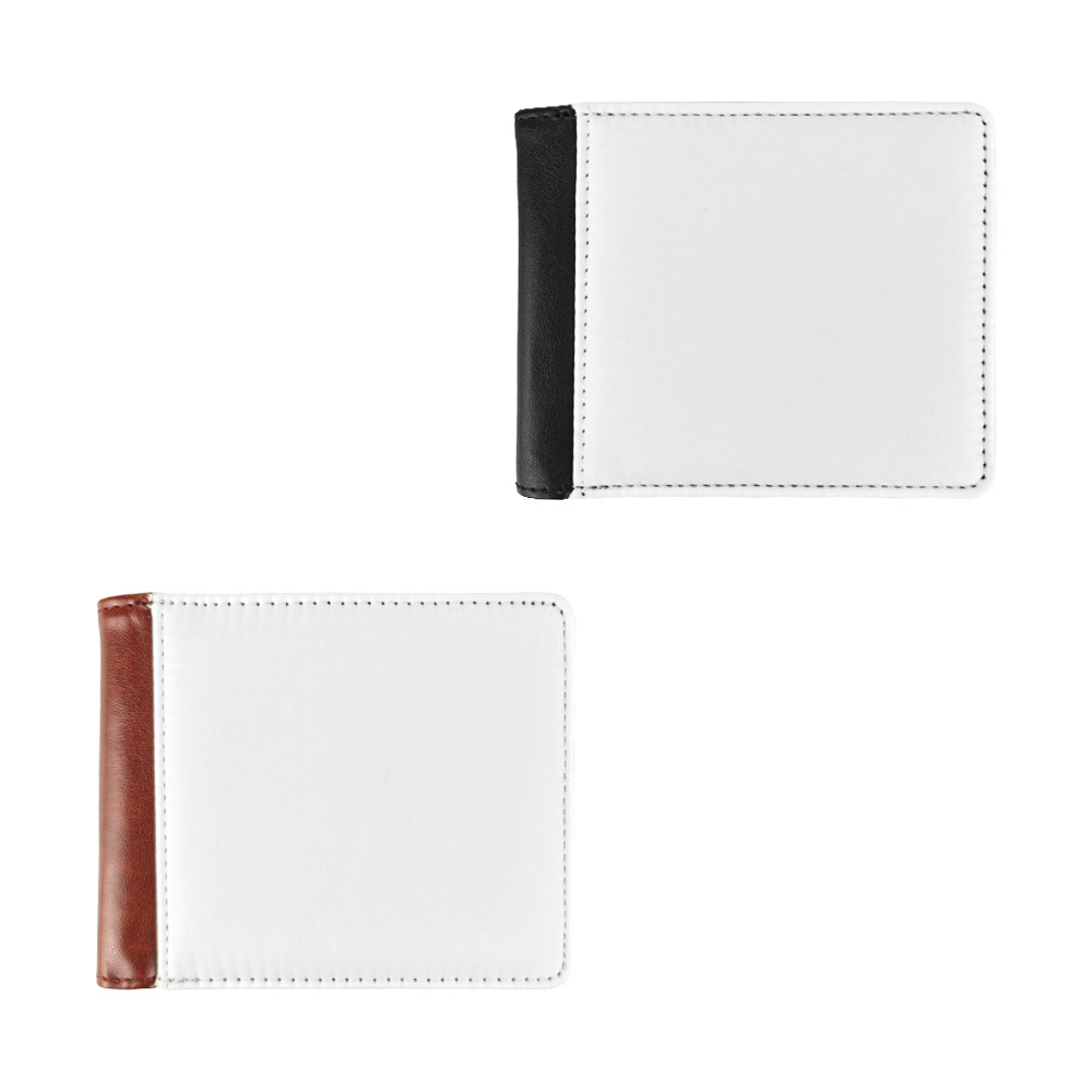 Fábrica directa de sublimación caliente en blanco impresa monedero PU cartera al por mayor