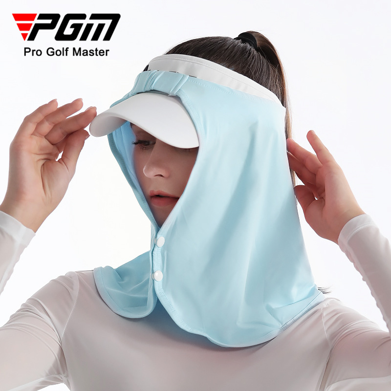 Khăn quàng cổ chống nắng PGM mùa hè chất liệu lụa lạnh cho nam nữ — WB001 màu xanh băng