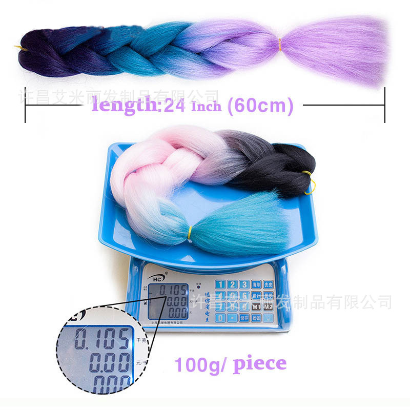 Trenzas africanas con cabello rosa渐 – materiales de alta temperatura, estilo boxeador