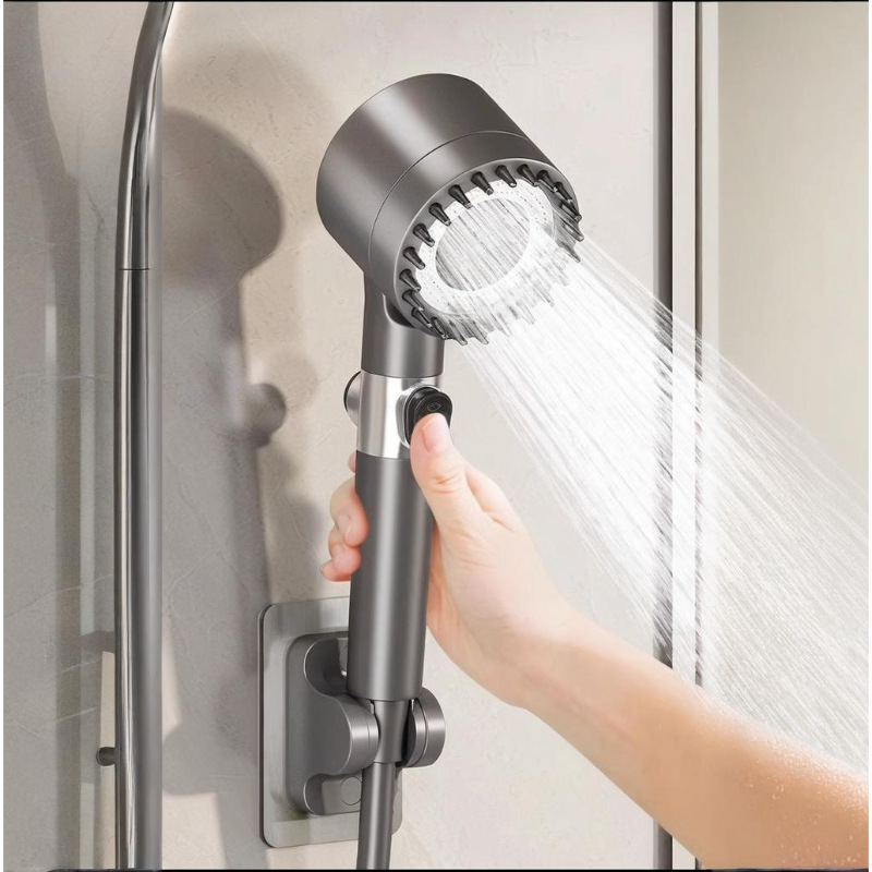 Supercharged Three-Speed Handheld Shower Filter Nozzle Super Bathroom Bath Shower Powerful Pressurized Massage Rain Set