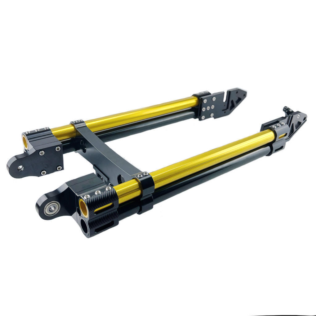 Electric Vehicle Motor Modified Rocker Arm Double Tube Cnc Aluminum Alloy Flat Fork Reinforced Adjustable Flat Fork