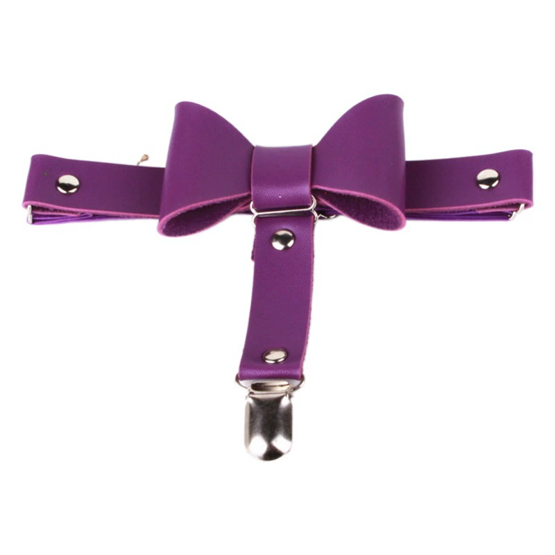 Европейский и американский Harajuku панк из искусственной кожи с одним бантом и цепочкой для ног Ювелирные изделия для ночного клуба сексуальное кольцо для ног Пояс для подвязок