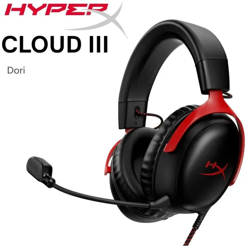 Hyperx Cloud Iii Head-Mounted Gaming Headset Hurricane Third Generation Professional E-Sports Foreign Trade