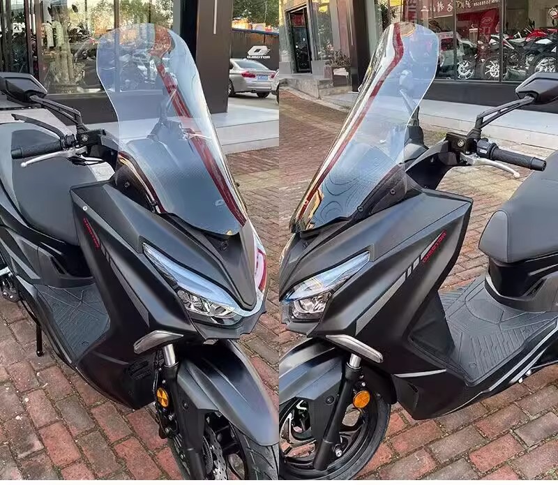 Motorcycle Hong 250 Windshield Qianjiang Commemorative Edition Hong 250 Modified Motorcycle Pedal Thickened and Heightened Windshield