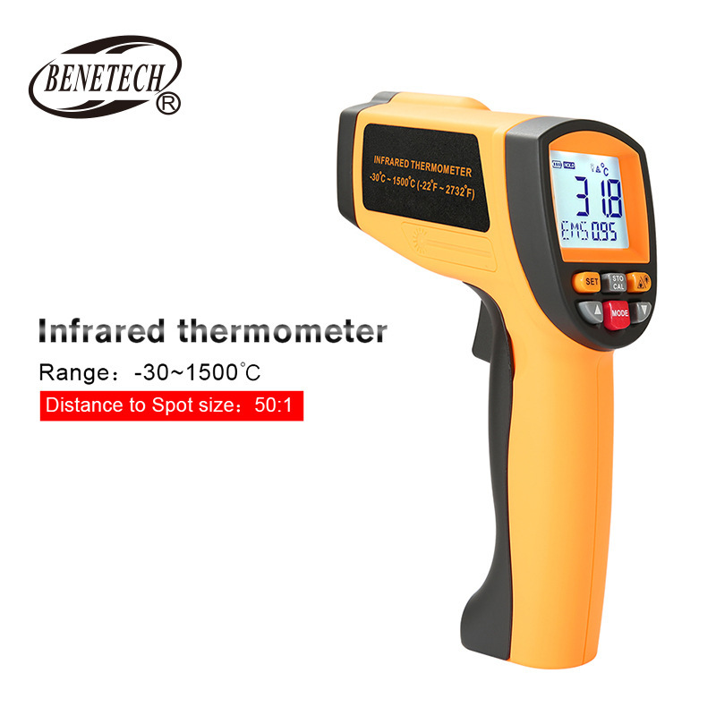 标智GM1500高温工业便携数显电子红外测温仪Infrared temperature