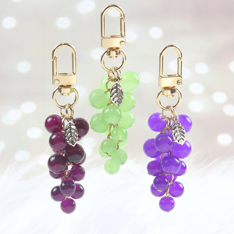 Amethyst Grape airpods Protective Case Pendant New ins Creative Student Bag Decoration Key Hanging Chain Gift Amethyst Grape airpods Protective Case Pendant New ins Creative Student Bag Decoration Key Hanging Chain Gift