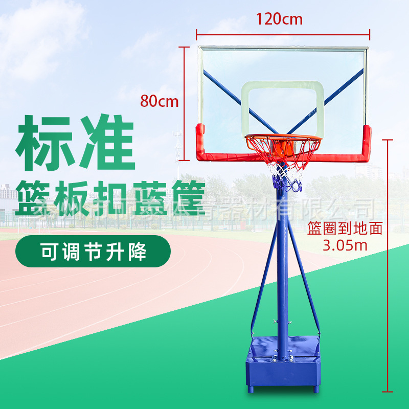 Liftable Basketball Rack Adult Standard Backboard Outdoor Training Dunk Basket Adolescent Home Children Outdoor Training