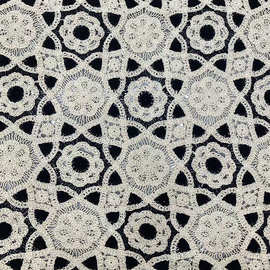 外贸高端时装布料镂空刺绣花朵蕾丝花边面料Luxury  Lace Fabric