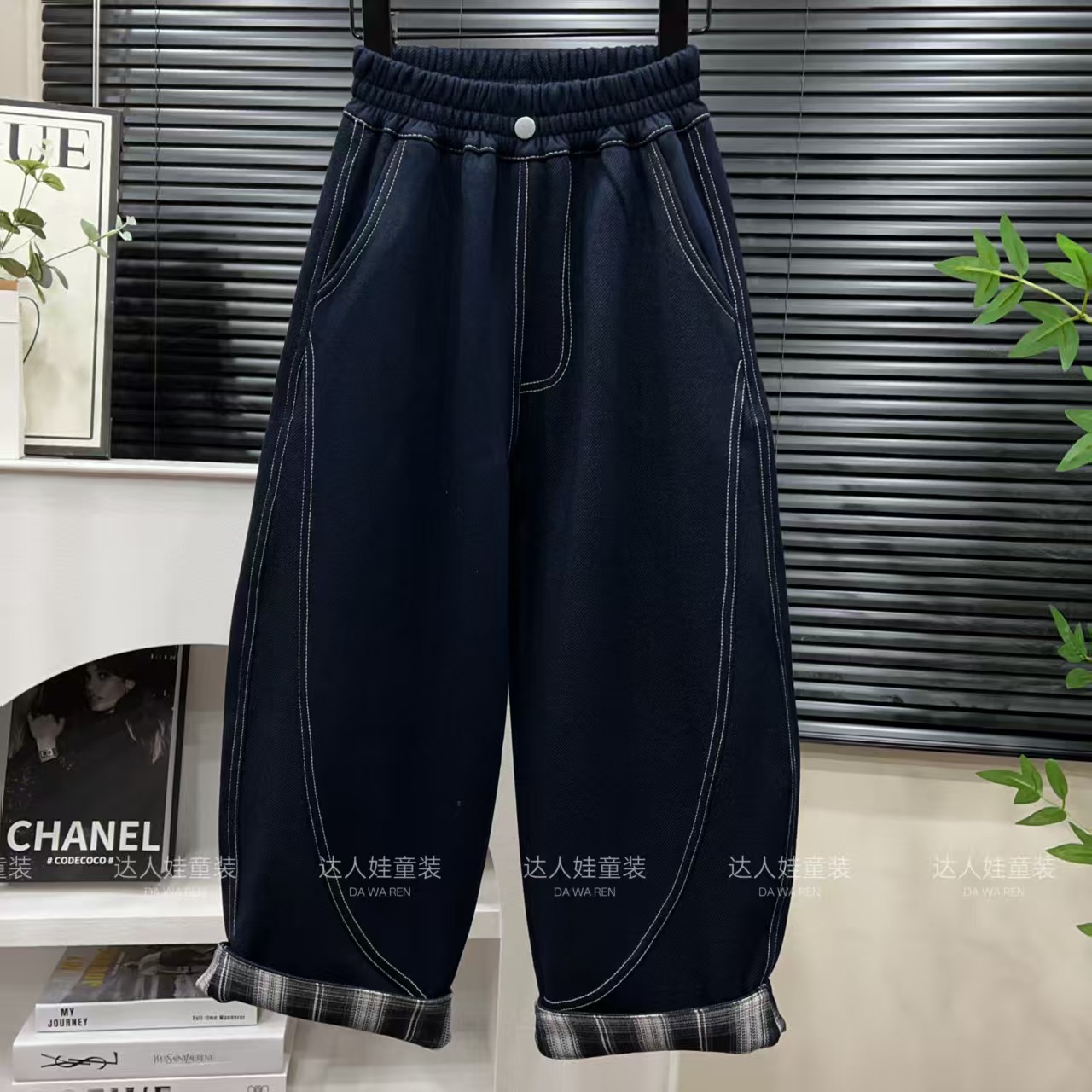[Primavera y otoño único] 2026 primavera y verano nuevos jeans coreanos sueltos pantalones rectos para niños de tamaño medio image 2