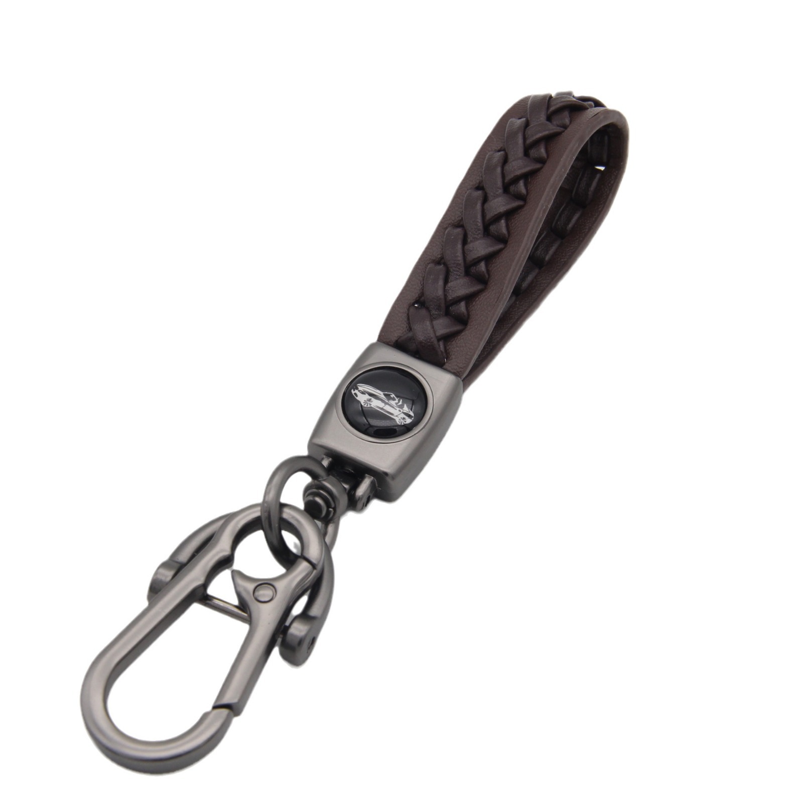 Simple cuerda trenzada llavero de coche de piel de oveja de alta calidad de cuero llavero transfronterizo minería caliente accesorios de regalo al por mayor