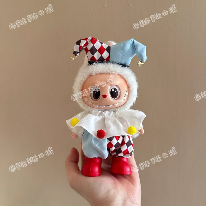 Labubu Labubu Doll Vinyl Blind Box Heart Macaron Front High Energy 3.0 Circus Clown Clothes