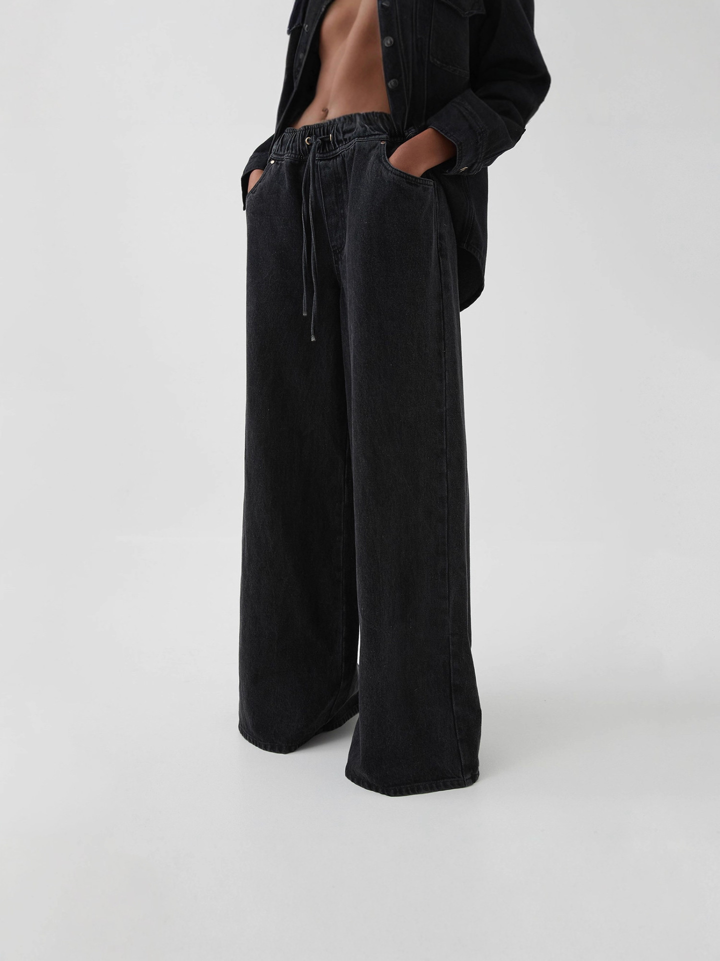 Jeans Rectos para Mujer de Mezclilla con Corte Recto, Sin Elasticidad image 3