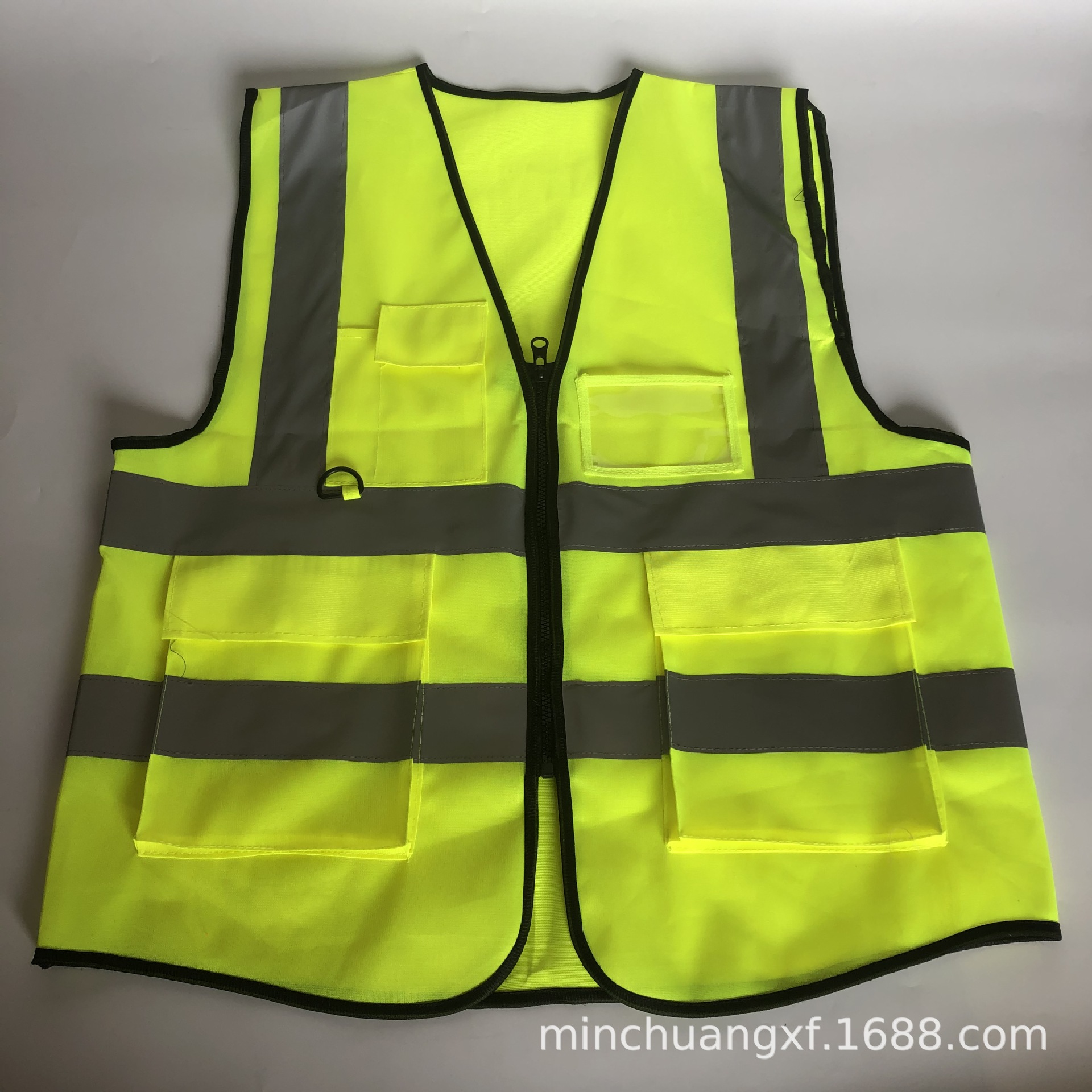 反光背心工地建筑环卫园林防护马甲施工荧光衣透气荧光色夜间作业