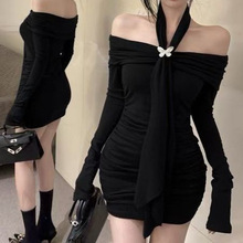 һ�ּ����첱�ȴ�ȹ����ɫ�L���B��ȹŮ�ﶬ�����Ըа���С��ȹ