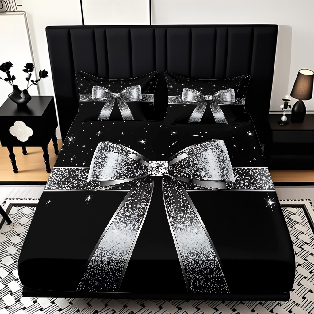 TEMU / JIT abrasión cama caseta serie de arco multicolor impresión digital 3D ropa de cama para dibujar se puede ajustar