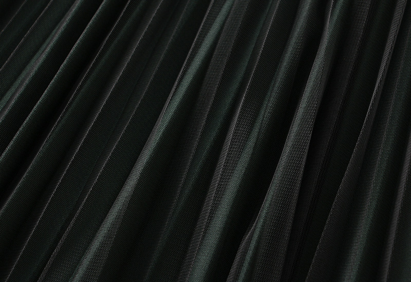 Women's Clothing Double sided pleated skirt gauze skirt half length large size a line skirt belly covering skirt _voghion.com