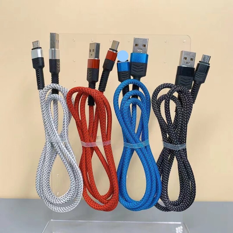 W20 Charging Cable Braided Fast Charging 5A Current USB Interface Metal Braided Cable Super Fast Charging Cable Colorful Cable