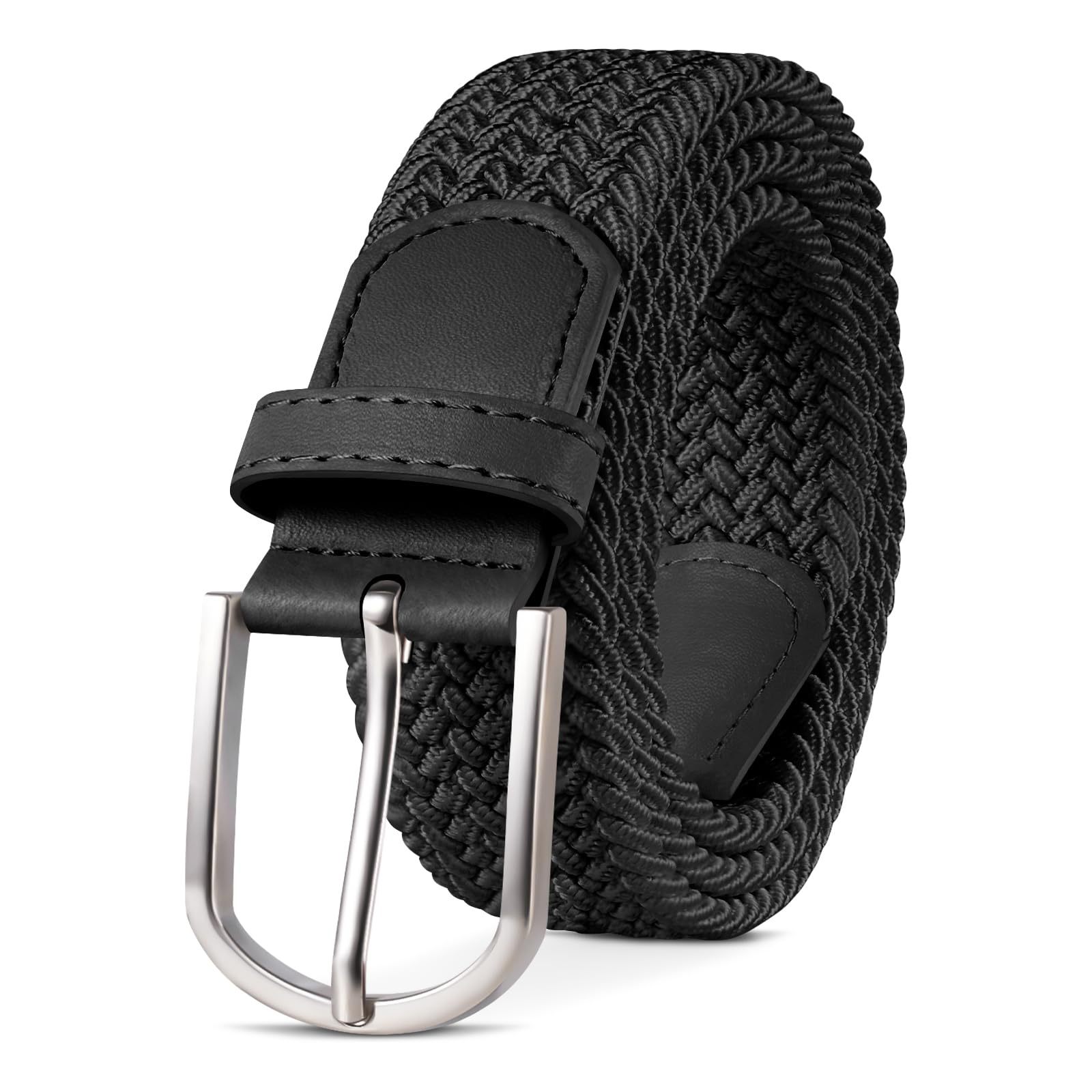 Men's Alloy Pin Buckle Cowhide Elastic Waist Wholesale Youth Student Fashion Versatile Stretch Belt_voghion.com