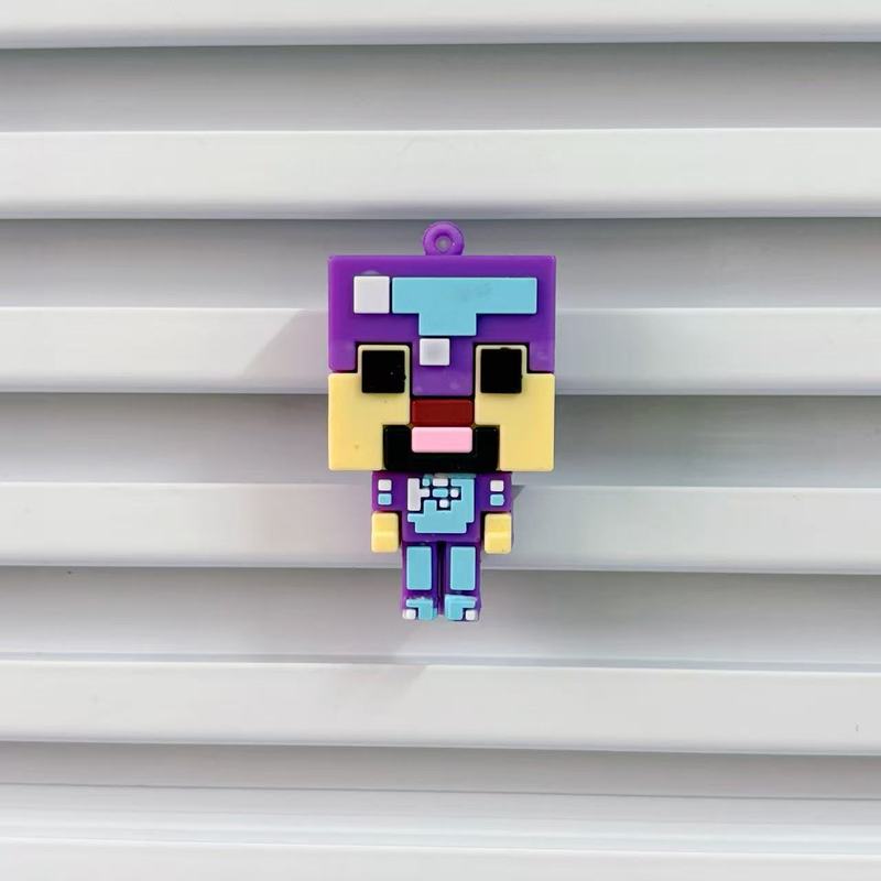 クリエイティブな売れ筋の Minecraft 周辺機器 Minecraft キーホルダー スクールバッグ ペンダント 漫画バッグ ペンダント 人形|undefined