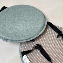 圆形坐垫藤椅垫圆凳子座垫防滑高弹绵透气学生垫子布艺高脚凳垫